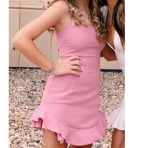 light pink mini dress